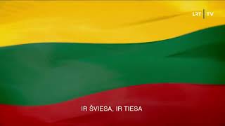 Lithuanian National Anthem: Tautiška Giesmė (from LRT televizija)