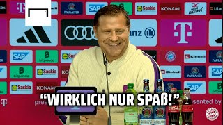 "Spaßeshalber könnte man sagen..." Eberl haut Rice-Witz raus! 😂😂