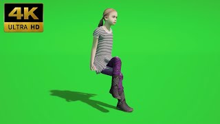 004 - Green Screen | Chroma Key | Character Girl 4K