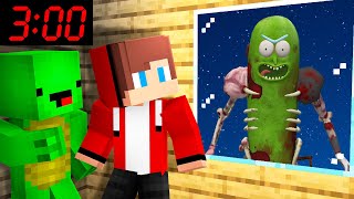 Mikey and JJ attacked by Picly Rick in Minecraft at 3:00 AM !? - Maizen