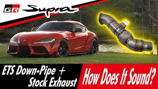 A90 Supra Stock Exhaust + Down-Pipe Sound | Start-Up, Revs, Wide Open Throttle