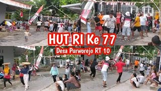 Keseruan Lomba HUT RI ke 77 Desa Purworejo RT 10 || Lomba 17 Agustusan Part 2 2022