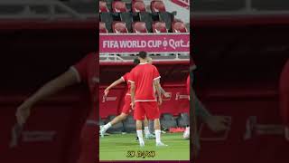 وليد الركراكي يتدرب مع اللاعبين 🇲🇦❤😅