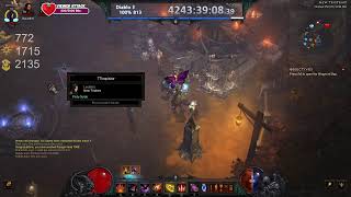 Day 813: (Worlds First) Diablo 3 100% Solo Non Seasonal Speedrun w/RoS & Necro (ENVTuber)