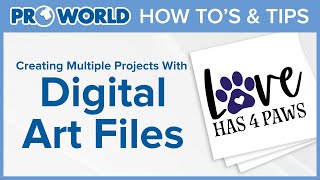 Create Multiple Projects Using Digital Art Files