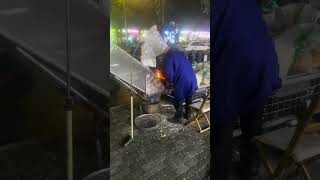 Chinese popcorn and pop rice ,street food