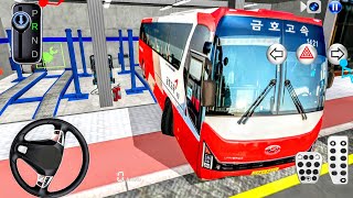 Hyundai Universe KUMHO Bus Drive City Road - 3d Driving Class Simulation - Android Gameplays part 8