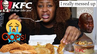 My First Meal with Braces | Braces Mukbang | Adult Braces | KFC MUKBANG!