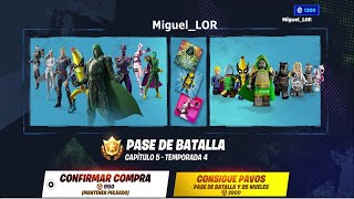 Nuevo Pase de Batalla Capitulo 5 Temporada 4 Fortnite