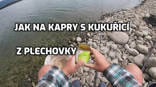 Jak s feederem a kukuřicí na kapry. Lov kapra na feeder s kukuřicí z plechovky.