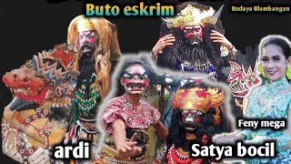 satya vs Buto ijo eskrim // orkes jaranan satya jaya live RTH Blambangan muncar