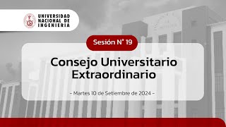 🔴#EnVivo | Consejo Universitario Extraordinario Nº 19