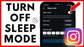 How To Turn OFF Sleep Mode (Quiet Mode) On Instagram I iOS & Android