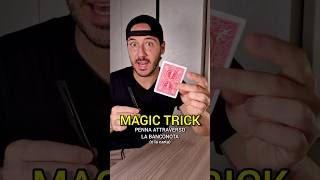 🤩 MAGIC TRICK penna attraverso la banconota! #magictrick #magician #cardtrick