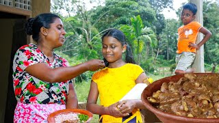 Here's how to make a delicious jackfruit seeds black coconut curry .village kitchen recipe