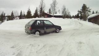 Nissan Micra -Snow Drifting