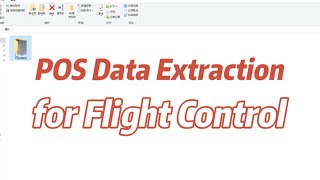 Fighter VTOL UAV Operation Guide 7-Position Data Extraction of Flight Control