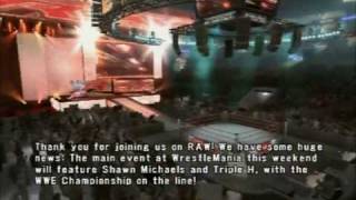 Smackdown! Vs RAW 2009:Road To Wrestlemania - Triple H(HHH) Part 11