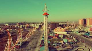 Mavic Mini Coney Island in high winds...