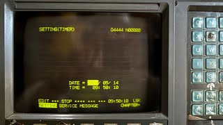 FANUC 15-TA: how to update date and time