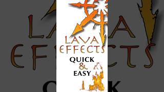 Lava Effects🔥:Quick & Easy #shorts #paintingtutorial