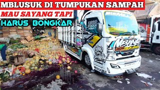 truk modifikasi ketemu sampah pasar | eman wong