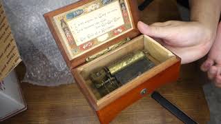 Opening of an eBay Music Box early 1900's