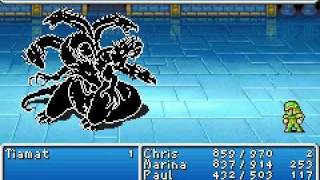 Final Fantasy l Dawn Of Souls - Tiamat,the fiend of wind (second round)