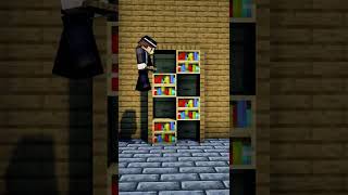 Minecraft Build Tips: Bookshelf Design #shorts