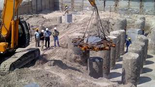 center piles cutting