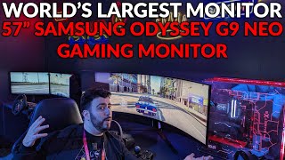 Worlds Biggest Gaming Monitor   Samsung 57 Inch Odyssey Neo