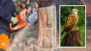 How I tuned a log into a Red Kite sculpture