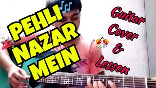 Pehli Nazar Mein💕 || Guitar Cover || Lesson || Step by step || by Pratik Roy