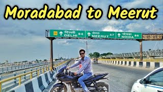 Moradabad to Meerut by Pulsar 220F | Moradabad to Meerut Journey Vlog