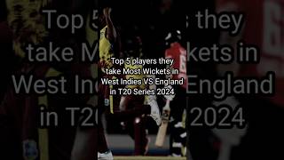 Most Wickets taken in West Indies VS England in T20 Series 2024 #mostwickets #records #cricket #t20i