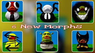 НОВЫЕ МОРФЫ! ОБНОВА! ЭВОЛЮЦИЯ УТОК ОТ ШРЕКА ДО СЛЕНДЕРМЕНА В Find The Rubber Duck Morphs ROBLOX