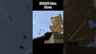 Skibidi Man Then And Now Edit #Shorts #Skibiditoilet #Edit