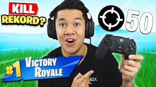 NY KILL REKORD *50 KILLS* OG VINDER MED CONTROLLER I FORTNITE!