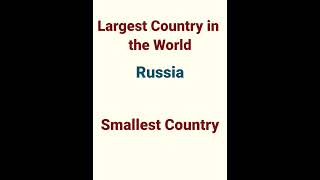 Largest And Smallest Country Names | Gk | The knowledge studies #youtubeshorts #shorts #gkvideo