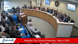 May 4, 2021 - Regular City Council Meeting