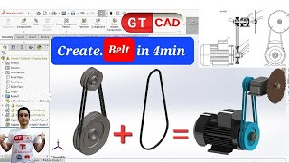 👌Create belt under 4 min_Solidworks Tip4:#gt_caad #gt_cad #modeling_belt_solidworks #solidworks_tip