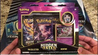 *Hidden Fates*  Mewtwo Pin Collection Box Opening