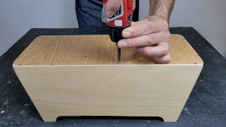 APRENDE a hacer un BONGO de madera tipo CAJON - Te sorprenderá su sonido