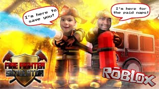 RuaPlays | ROBLOX - WORLD'S GREATEST FATHER AND SON FIREFIGHTING TEAM!