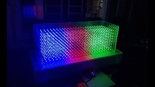 LED CUBE 8x24x8 - FIRST TESTING