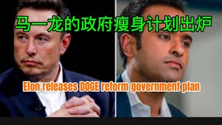 马斯克发布的政府瘦身计划有多狠？政府惊人债务｜Elon Musk just releases DOGE reform government plan (full text attached)