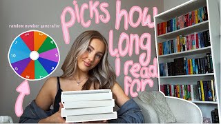 random number generator picks how long I read for | reading vlog 🤍