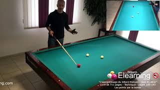 Billard français - Billiard E-Learning - livre 05 : les points par la bande