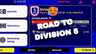 ROAD TO DIVISION 5 !! 🥵 ( EFOOTBALL ) #youtube