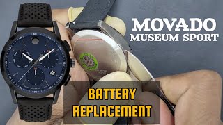 How To Change Battery MOVADO MUSEUM SPORT Watch